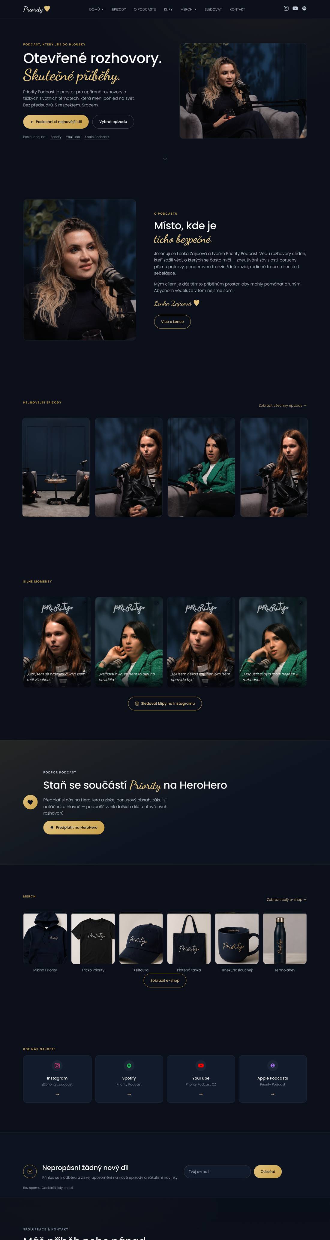 Web podcastu